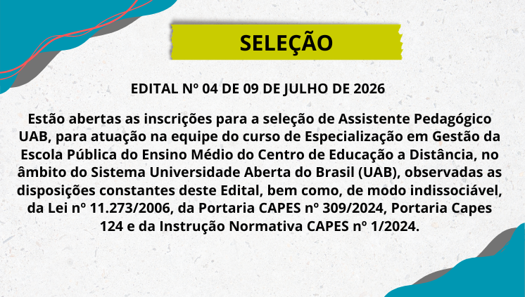 EDITAL Nº 04 DE 09 DE JULHO DE 2026